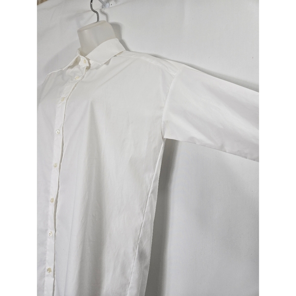 J. McLaughlin White Boyfriend Button Down Top - Picture 4 of 8